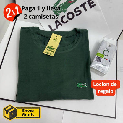 2 Cаmіsеtаs Lасоstе® + Lосіón de regalo