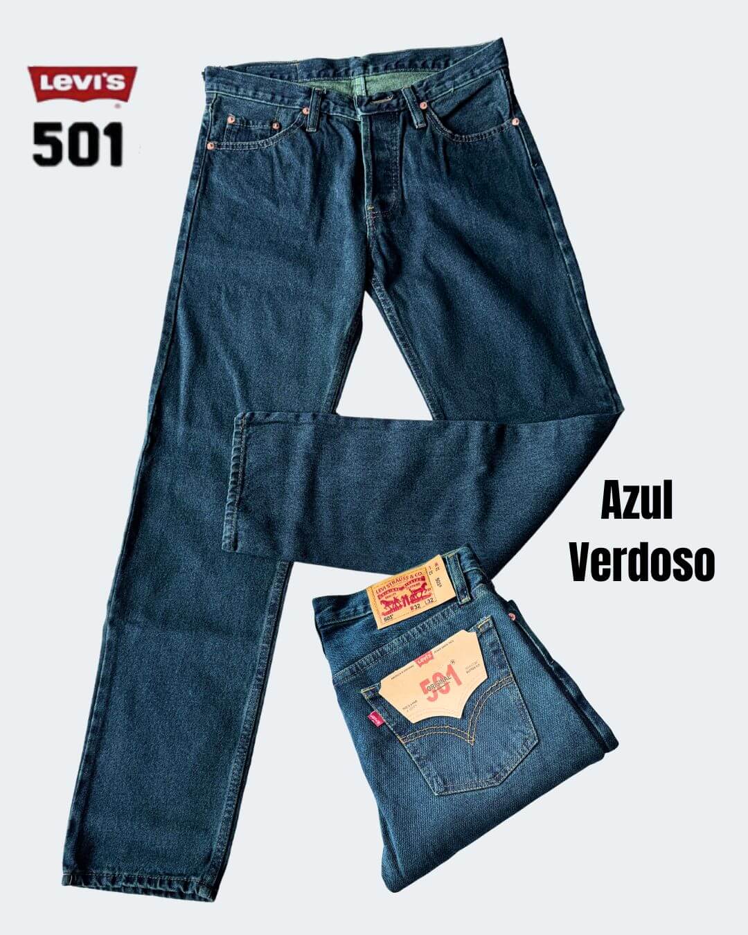 Jean Levis® 501 Estilo Original rígido bota recta x 3 unidades