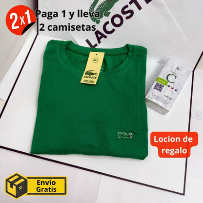 2 Cаmіsеtаs Lасоstе® + Lосіón de regalo