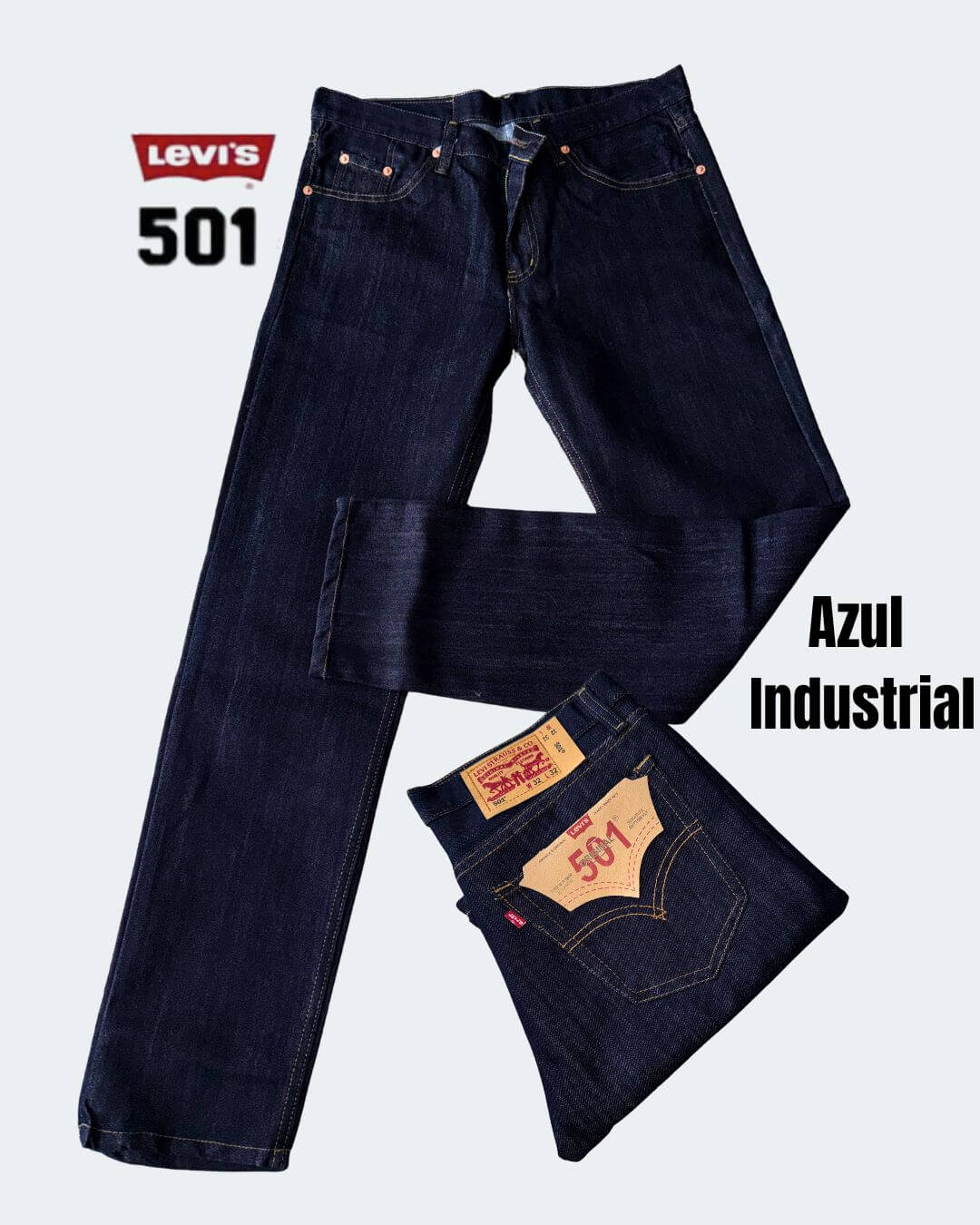 Jean Levis® 501 Estilo Original rígido bota recta x 3 unidades