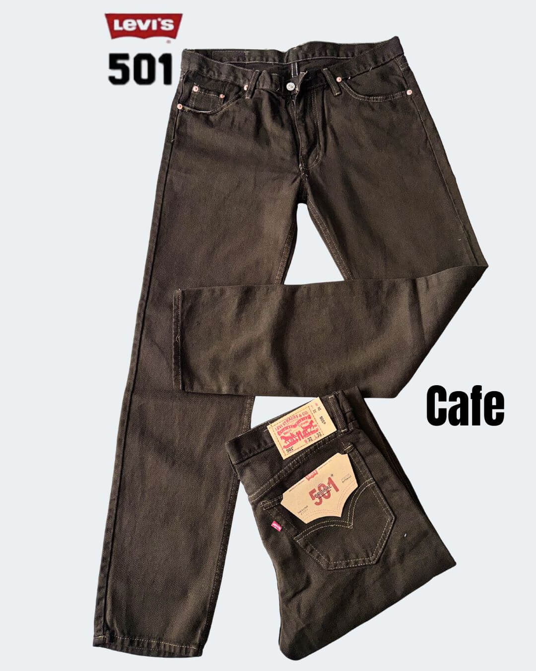 Jean Levis® 501 Estilo Original rígido bota recta x 3 unidades