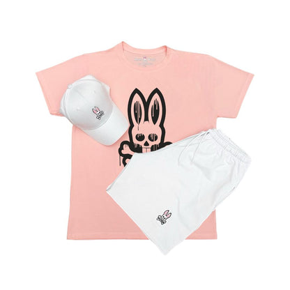 Conjunto Psycho Bunny® Camiseta + Pantaloneta + Gorra