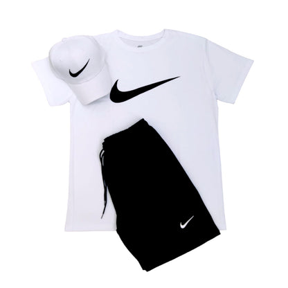 Conjunto Nike® Camiseta + Pantaloneta + Gorra