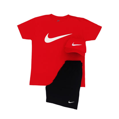 Conjunto Nike® Camiseta + Pantaloneta + Gorra