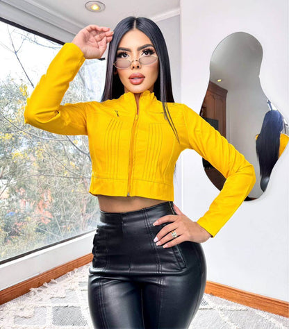 Chaqueta Torero en Cuero Tex