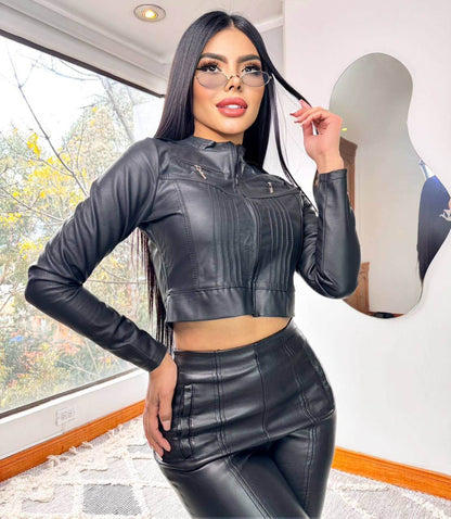 Chaqueta Torero en Cuero Tex