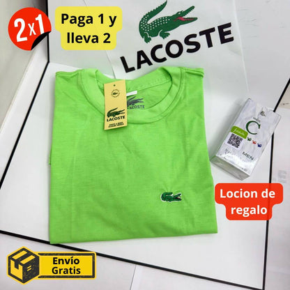 2 Cаmіsеtаs Lасоstе® + Lосіón de regalo