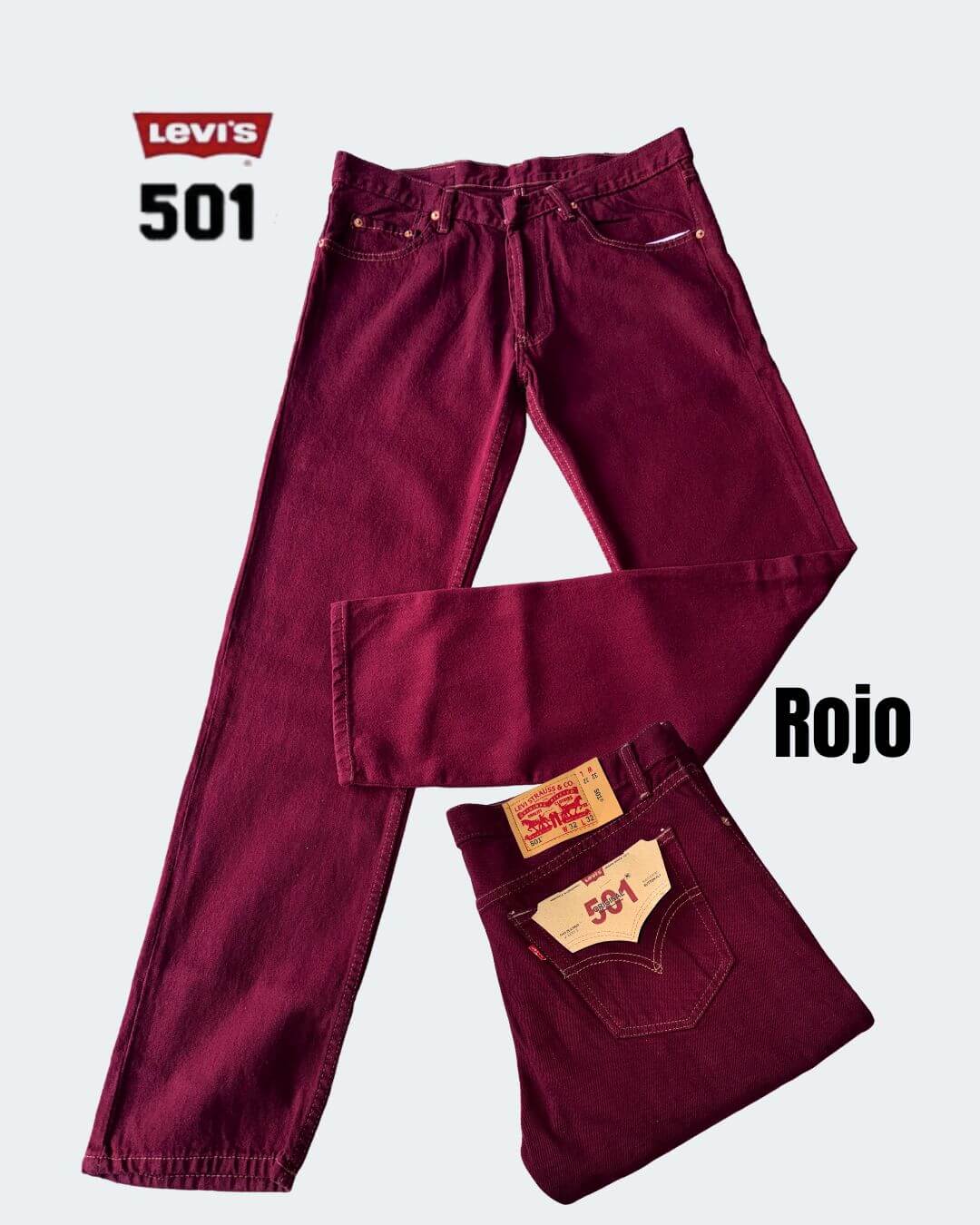 Jean Levis® 501 Estilo Original rígido bota recta x 3 unidades