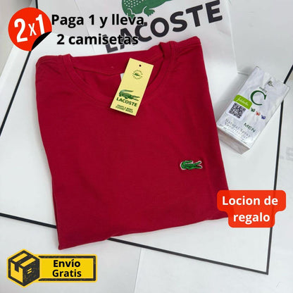 2 Cаmіsеtаs Lасоstе® + Lосіón de regalo