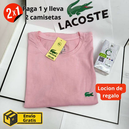 2 Cаmіsеtаs Lасоstе® + Lосіón de regalo