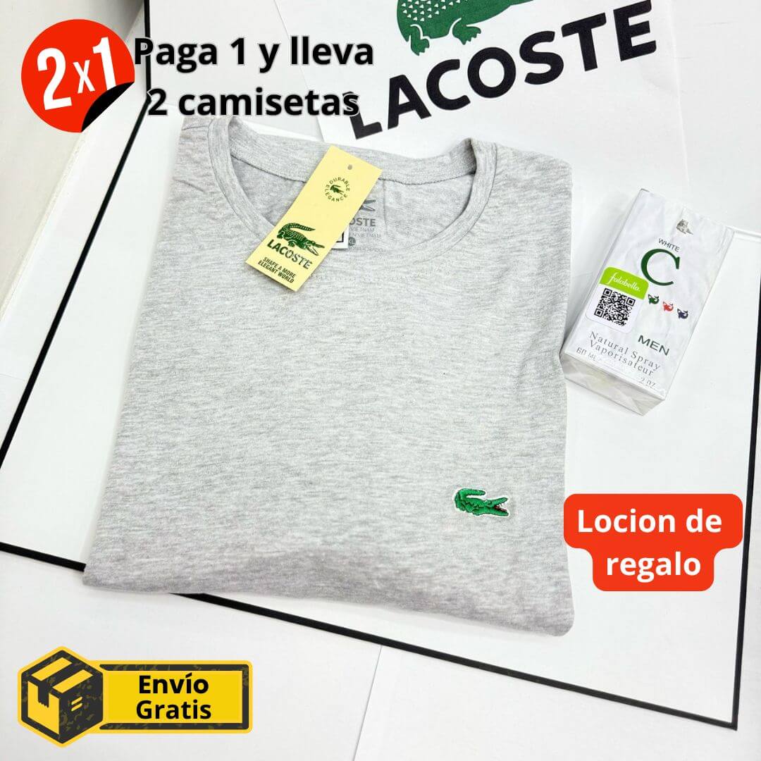 2 Cаmіsеtаs Lасоstе® + Lосіón de regalo