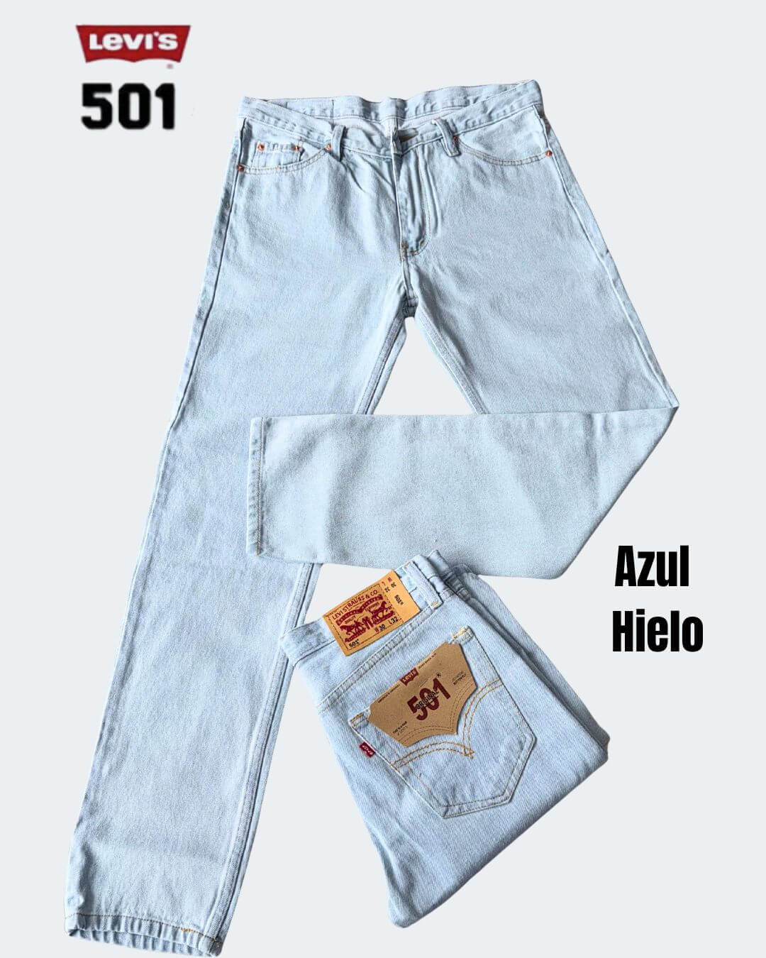 Jean Levis® 501 Estilo Original rígido bota recta x 3 unidades