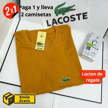 2 Cаmіsеtаs Lасоstе® + Lосіón de regalo