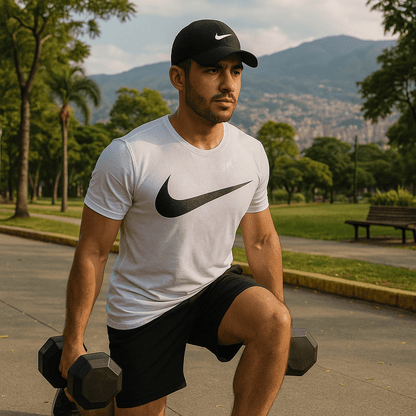 Conjunto Nike® Camiseta + Pantaloneta + Gorra