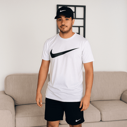 Conjunto Nike® Camiseta + Pantaloneta + Gorra