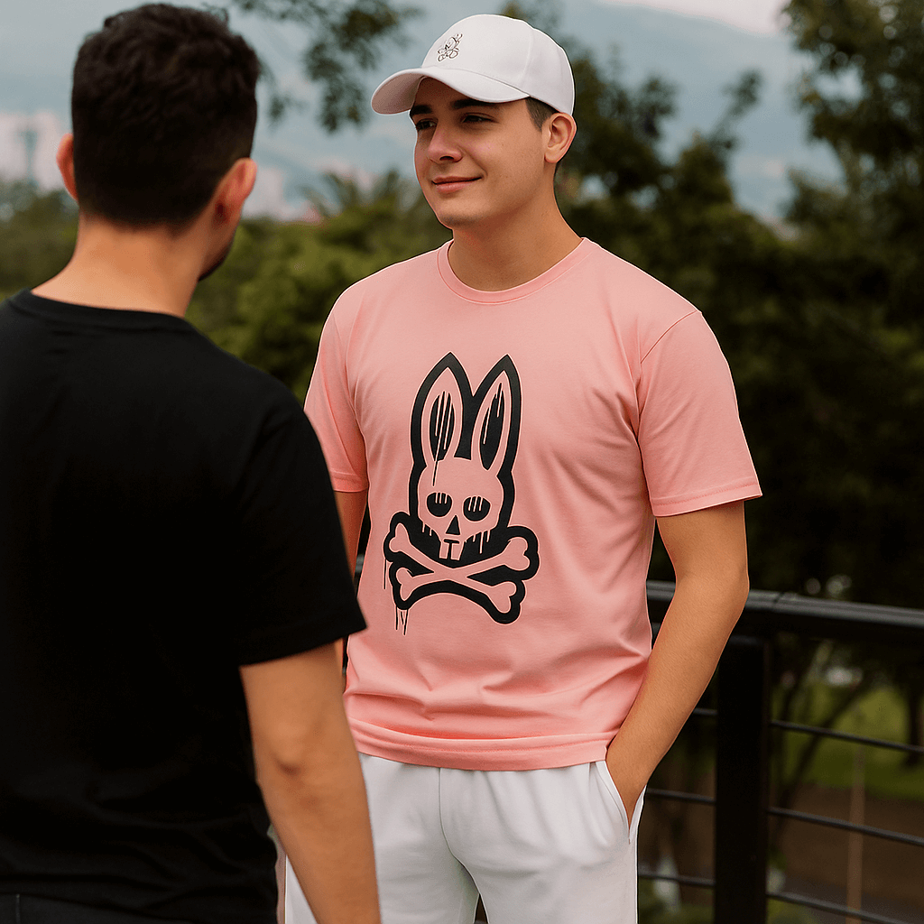 Conjunto Psycho Bunny® Camiseta + Pantaloneta + Gorra
