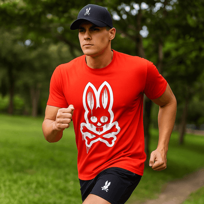 Conjunto Psycho Bunny® Camiseta + Pantaloneta + Gorra