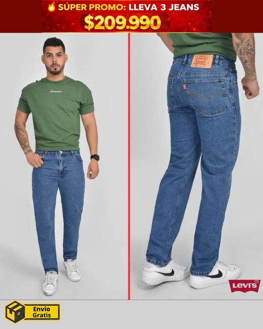 Jean Levis® 501 Estilo Original rígido bota recta x 3 unidades